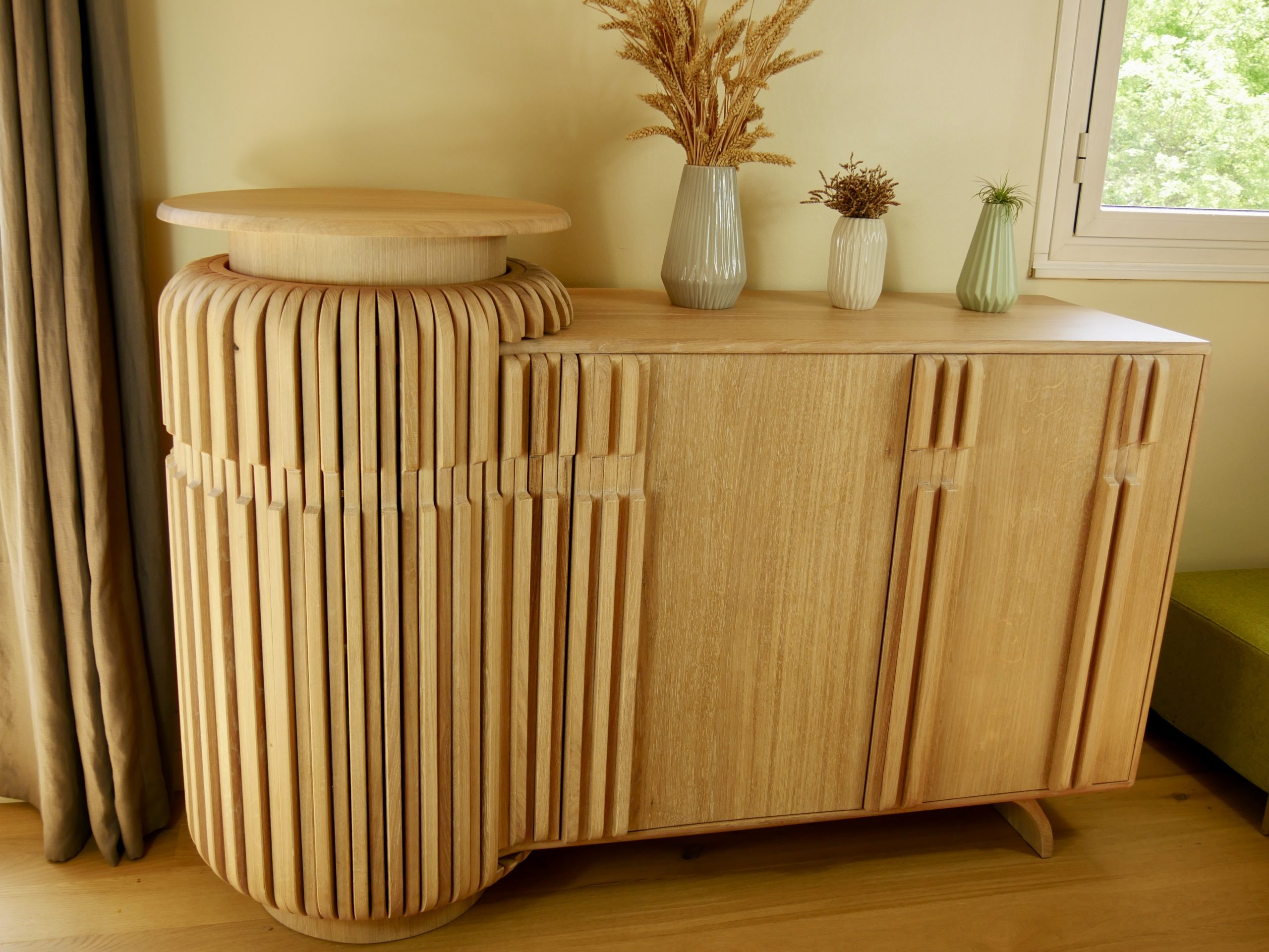 Barrel Buffet | Chêne | Ebéniste | Perche Barrel Buffet | Chêne | Ebéniste | Perche